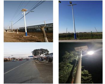 湖北太陽能路燈-慶陽寧縣項目圖片